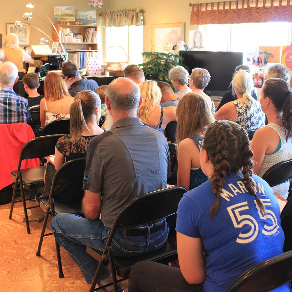 Okan Piano Academy audience at recital